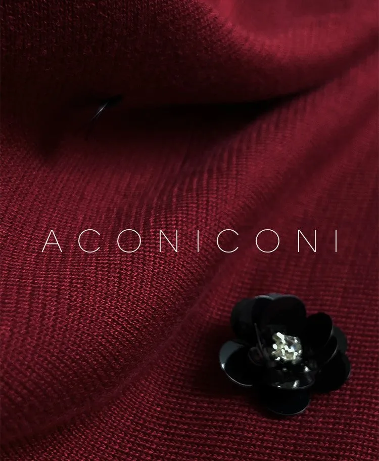 Aconiconi Luxury Deep Cowl Halter Neck Sleeveless Sequin Flower Top- Dream of Flowing Light