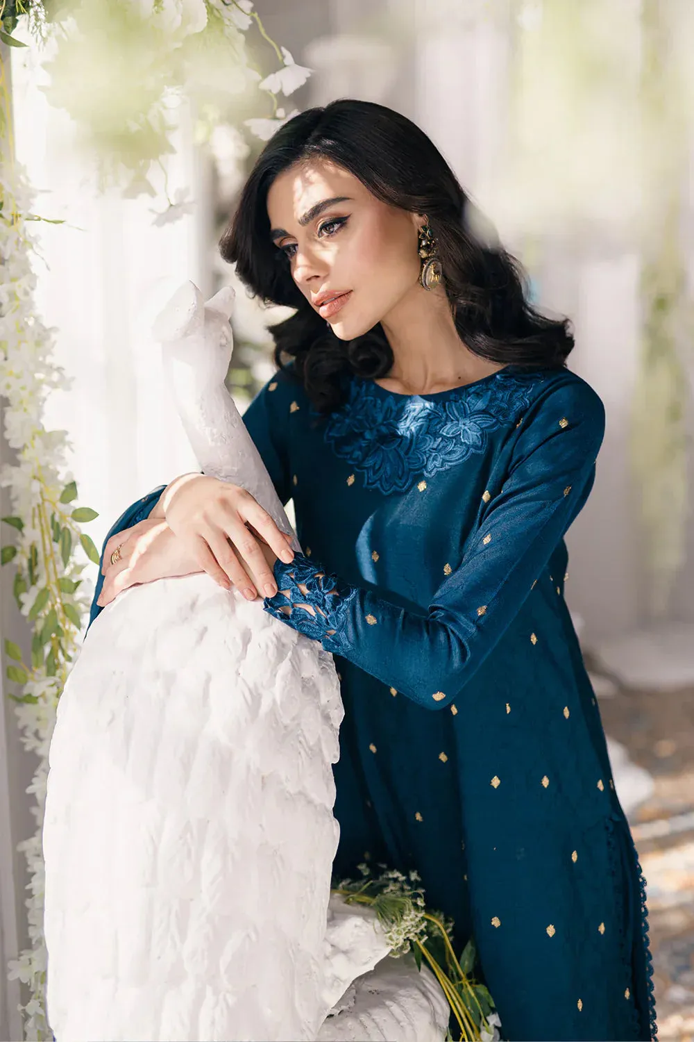 Azure | Ensembles Embroidered Formals | Aegean Breeze