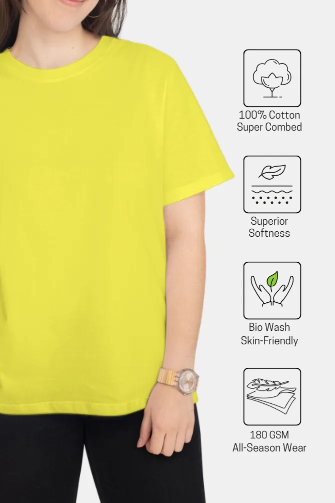 Bright Yellow T-shirt for women