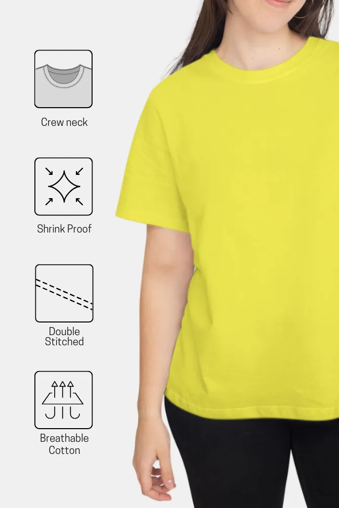Bright Yellow T-shirt for women