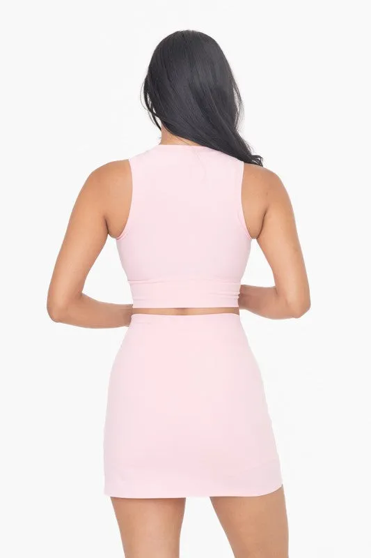 Candy Pink Venice Crossover Active Top