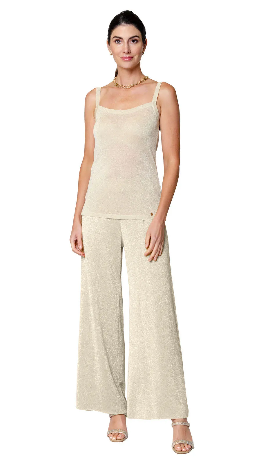 Crissie Tank Top - Gold Beige