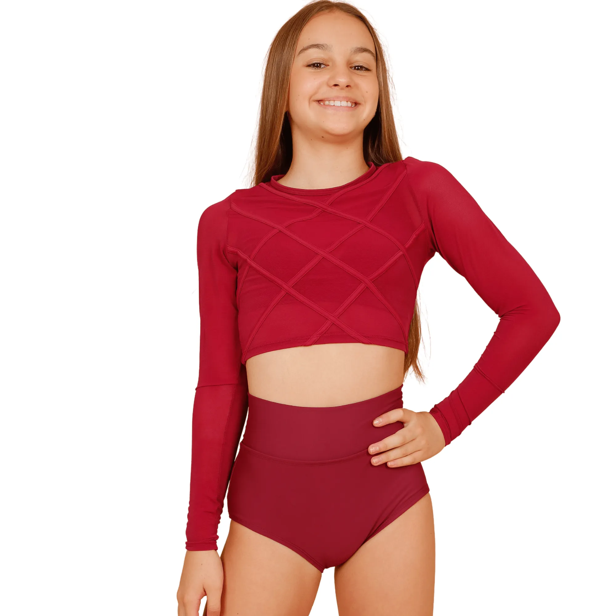 Cross Roads Mesh Crop