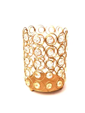 Crystal Cylinder Style Candle Holder Decorative Lamps Tamrapatra