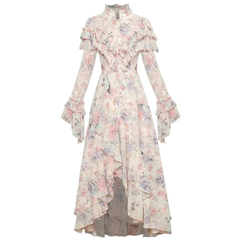Feel The Breeze Exquisite Ruffles Chiffon Dress