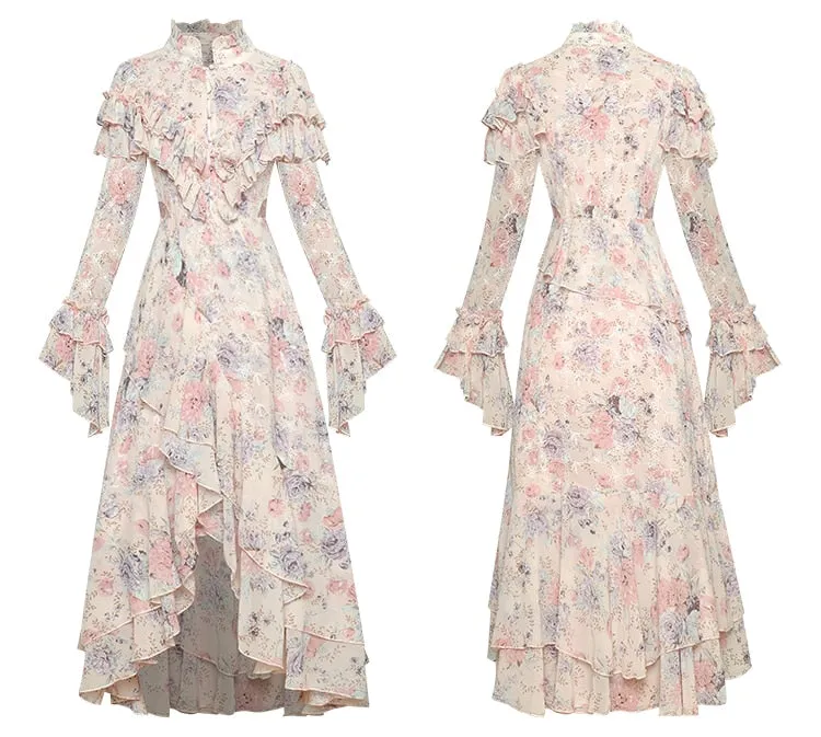Feel The Breeze Exquisite Ruffles Chiffon Dress