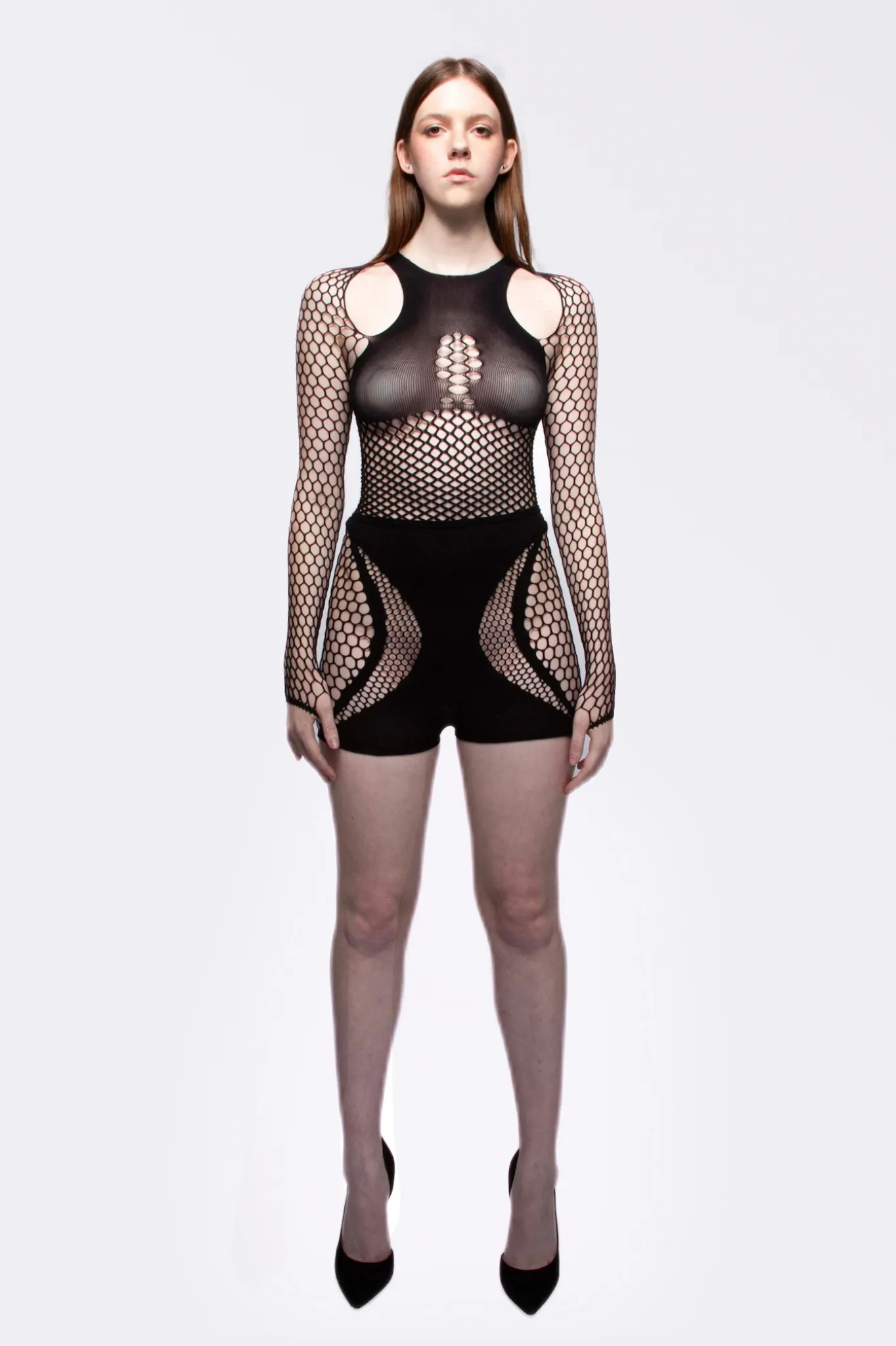 Fishnet Mesh Long Sleeve