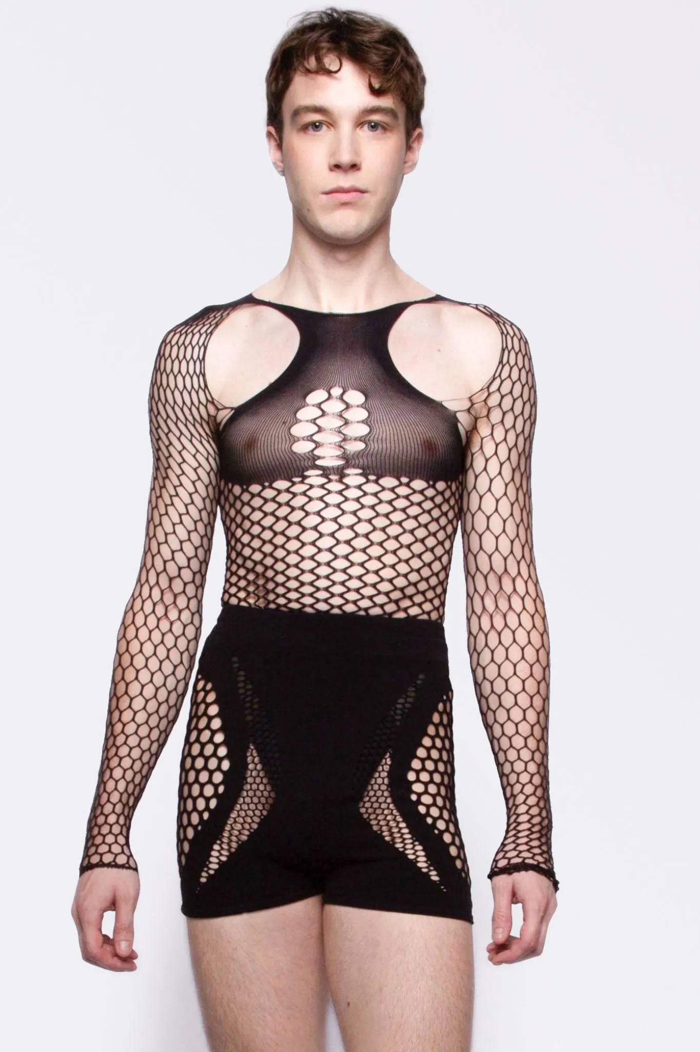 Fishnet Mesh Long Sleeve