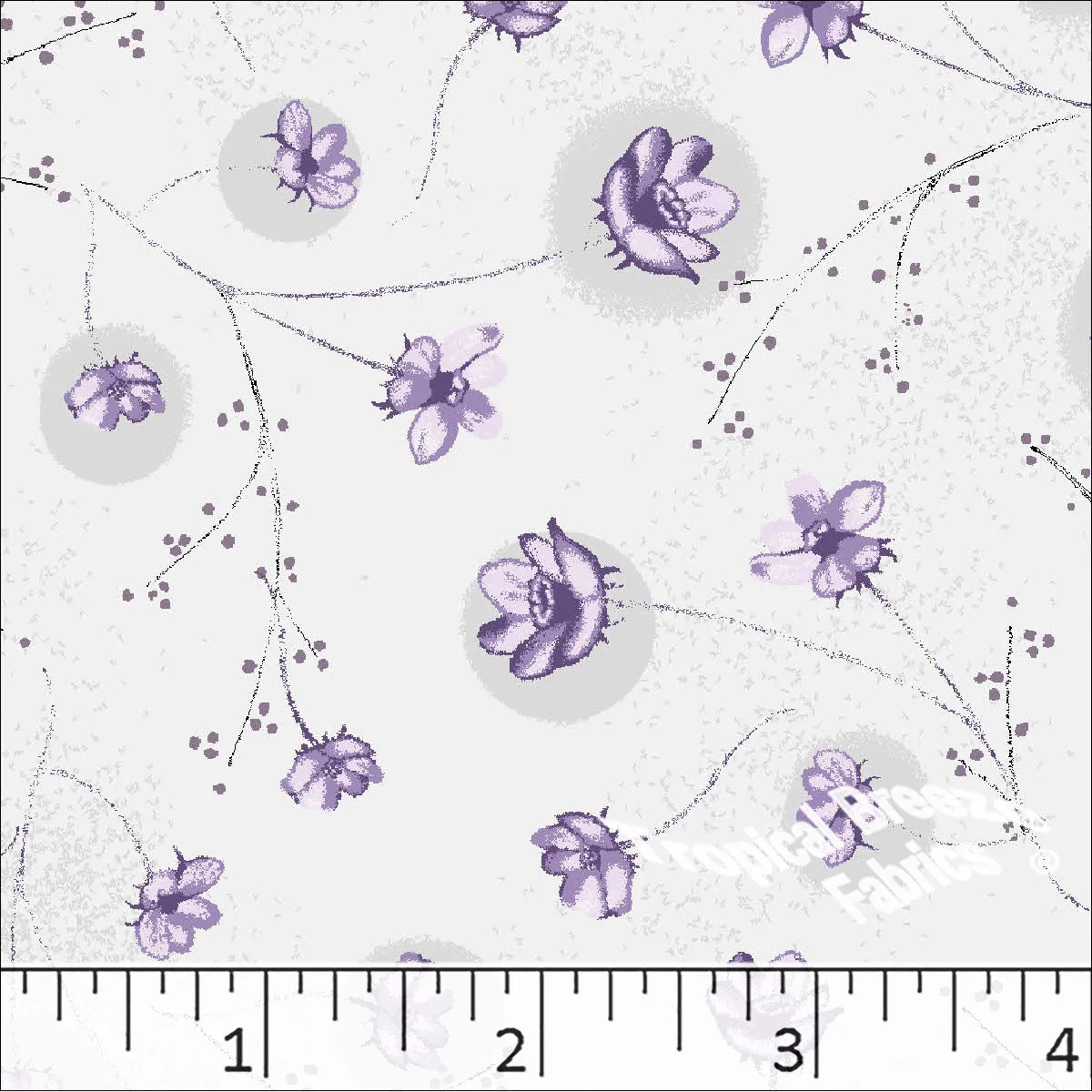 Floral Poly Cotton Dress Fabric 5820