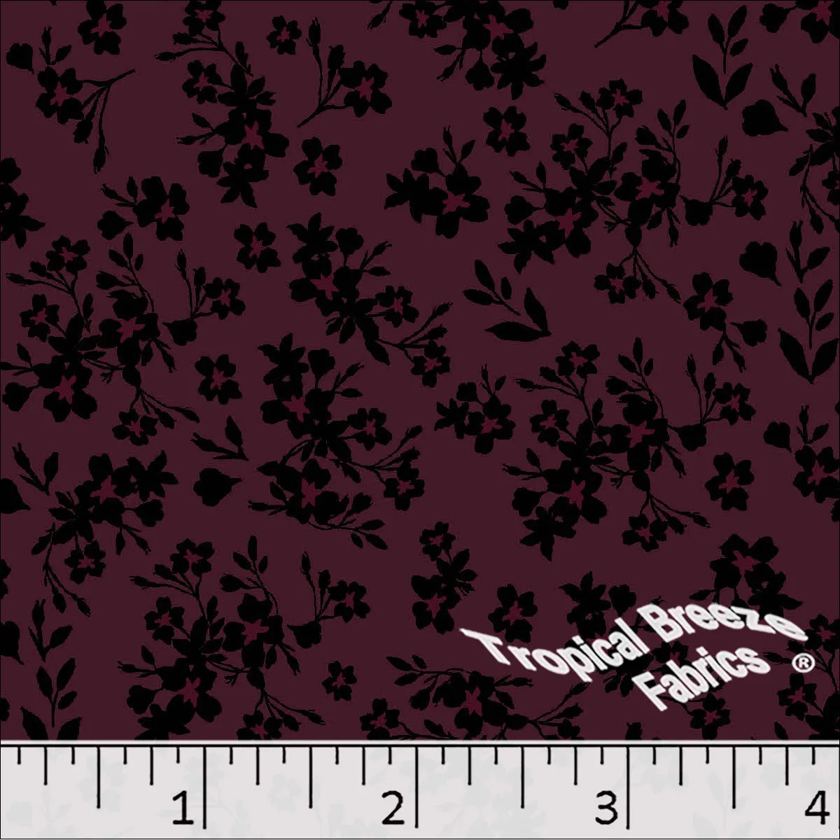 Floral Print Poly Cotton Dress Fabric 5752