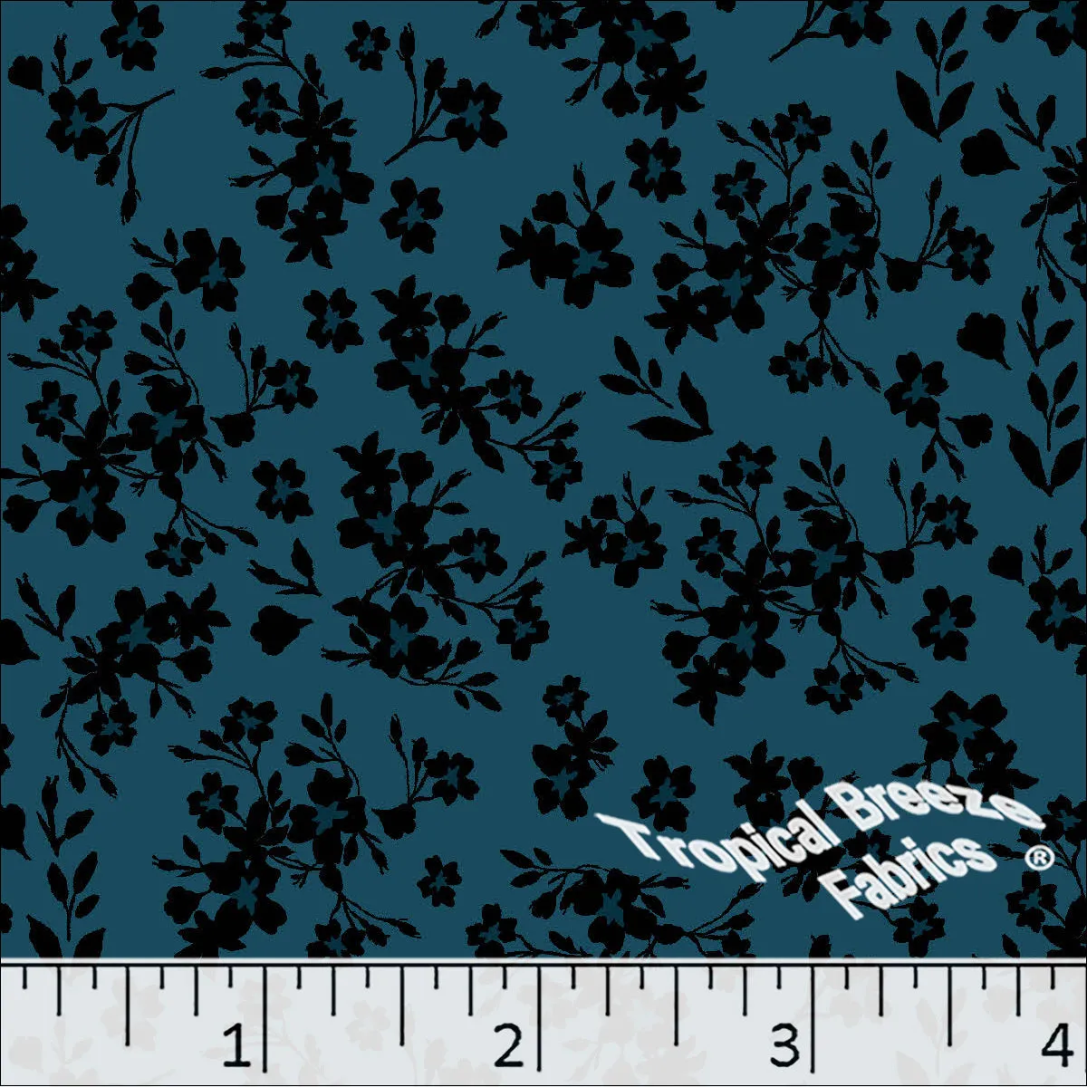 Floral Print Poly Cotton Dress Fabric 5752