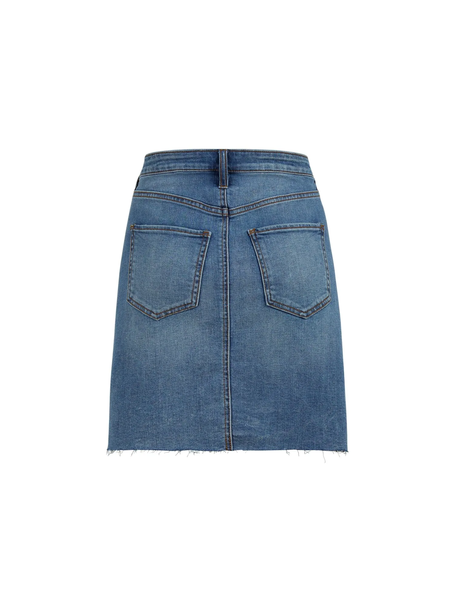 Frayed Mini Skirt