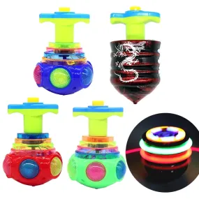 Glow-in-the-Dark UFO Spinning Top - Kids' Light-Up Fun Toy