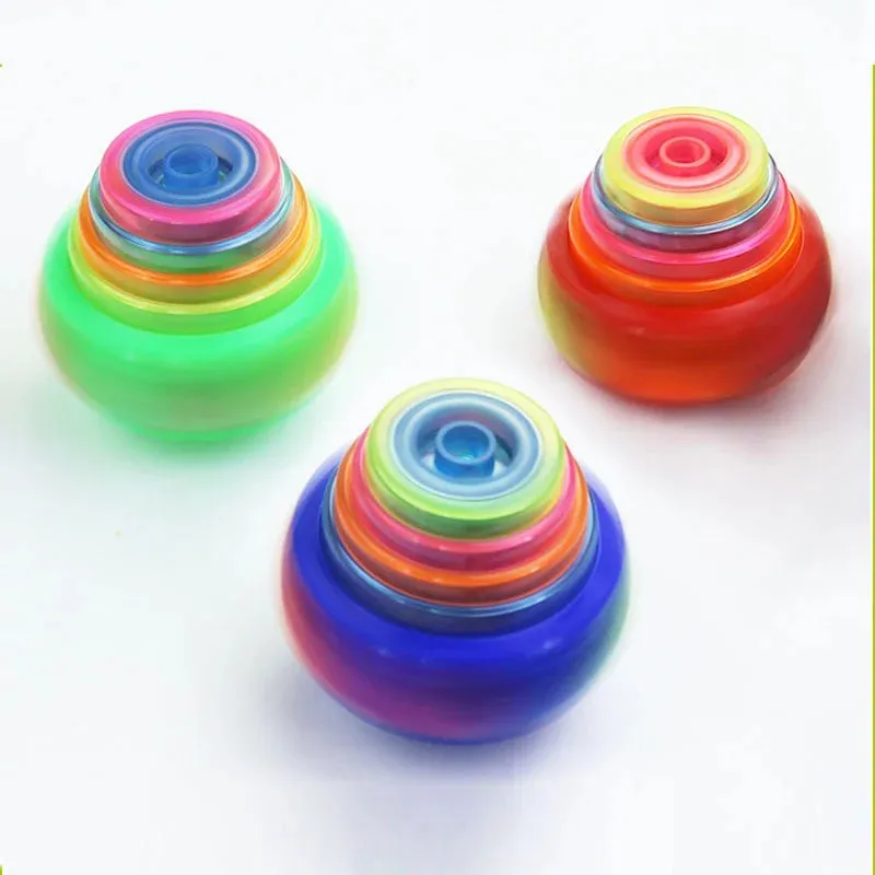 Glow-in-the-Dark UFO Spinning Top - Kids' Light-Up Fun Toy