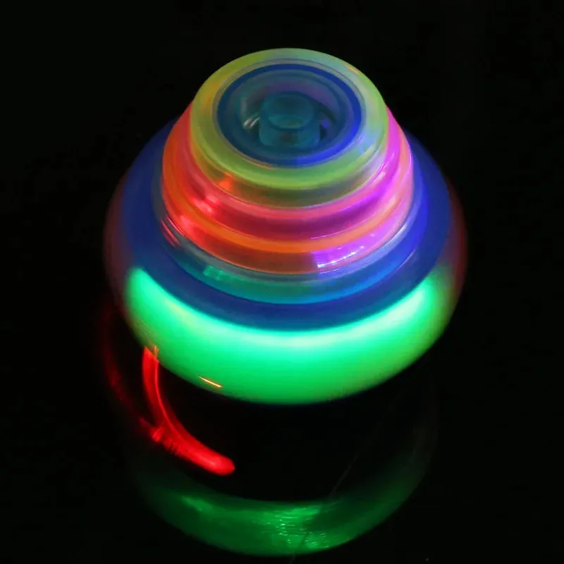 Glow-in-the-Dark UFO Spinning Top - Kids' Light-Up Fun Toy