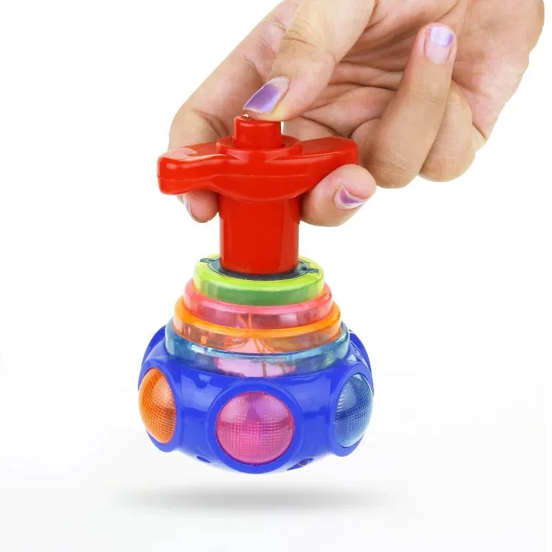Glow-in-the-Dark UFO Spinning Top - Kids' Light-Up Fun Toy