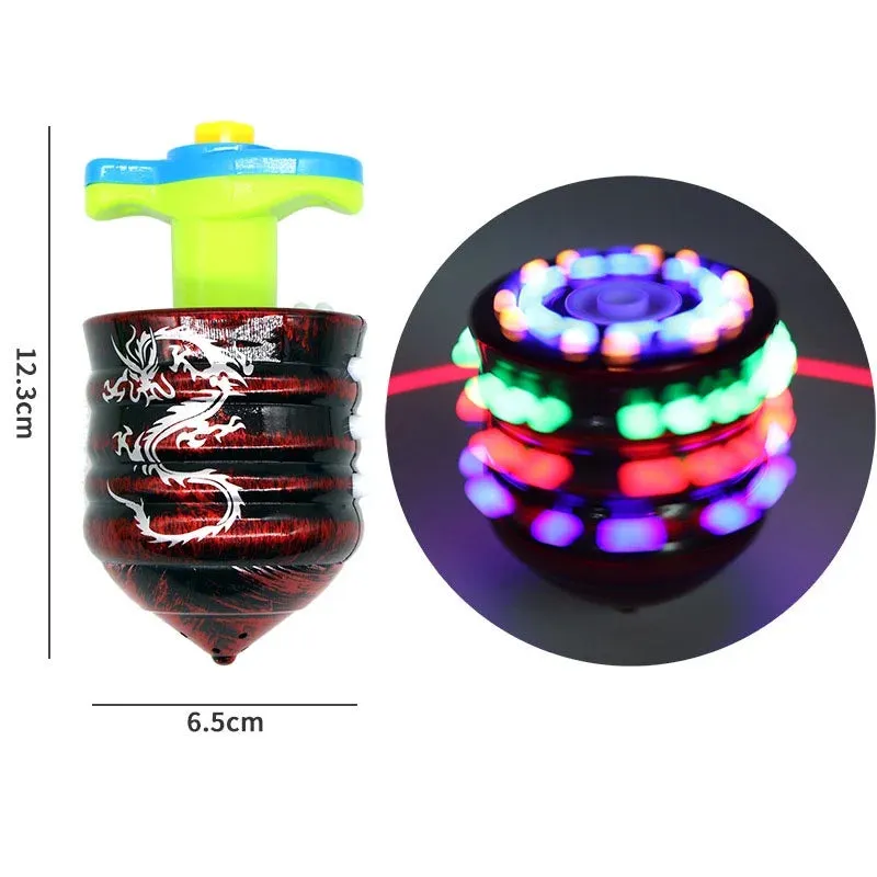 Glow-in-the-Dark UFO Spinning Top - Kids' Light-Up Fun Toy