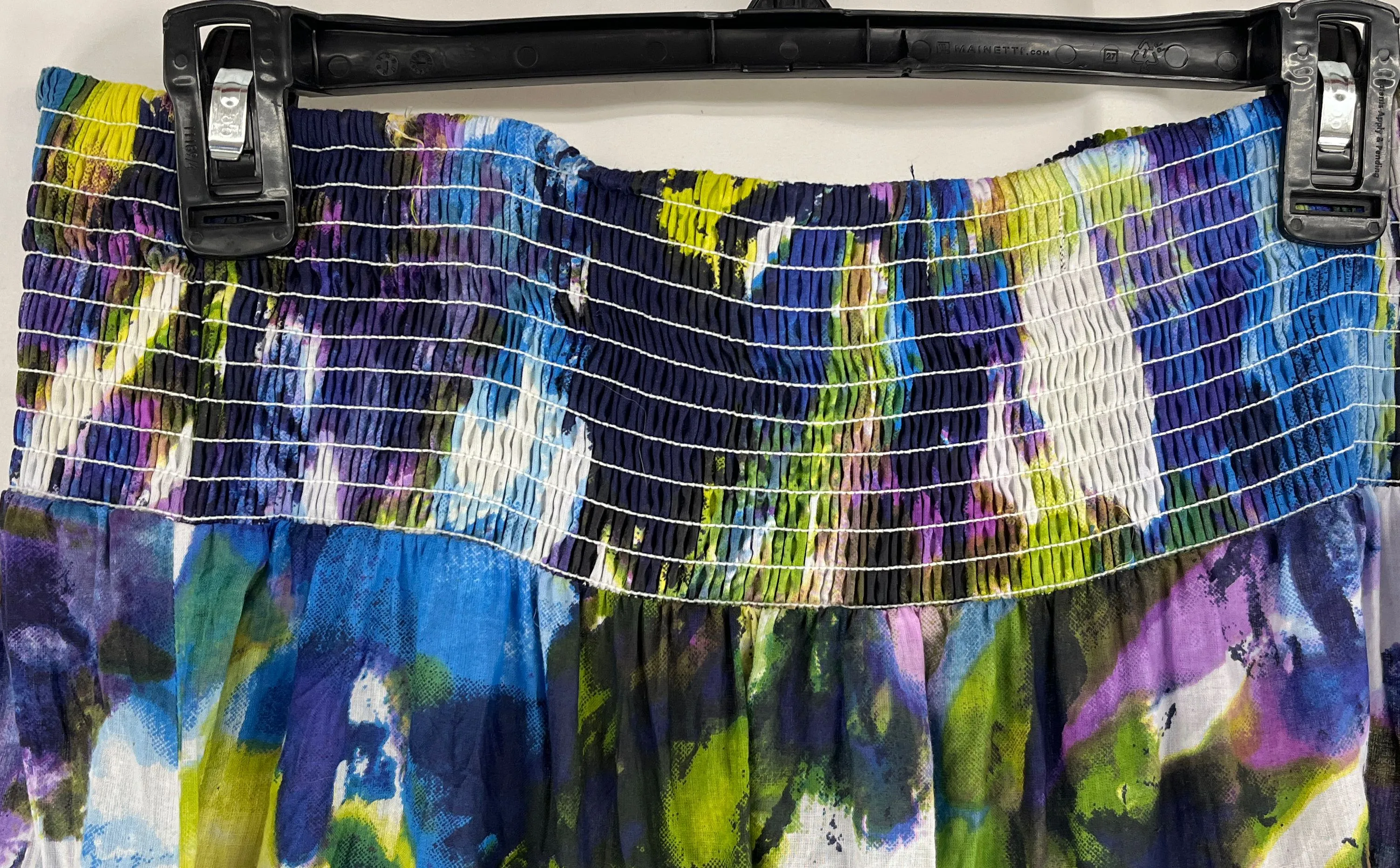 Grace Elements Wome'ns Multi Color Floral Print Pleated Dress Skirt Size XL