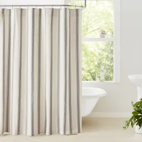 Grace Grain Sack Stripe Lined Shower Curtain Default