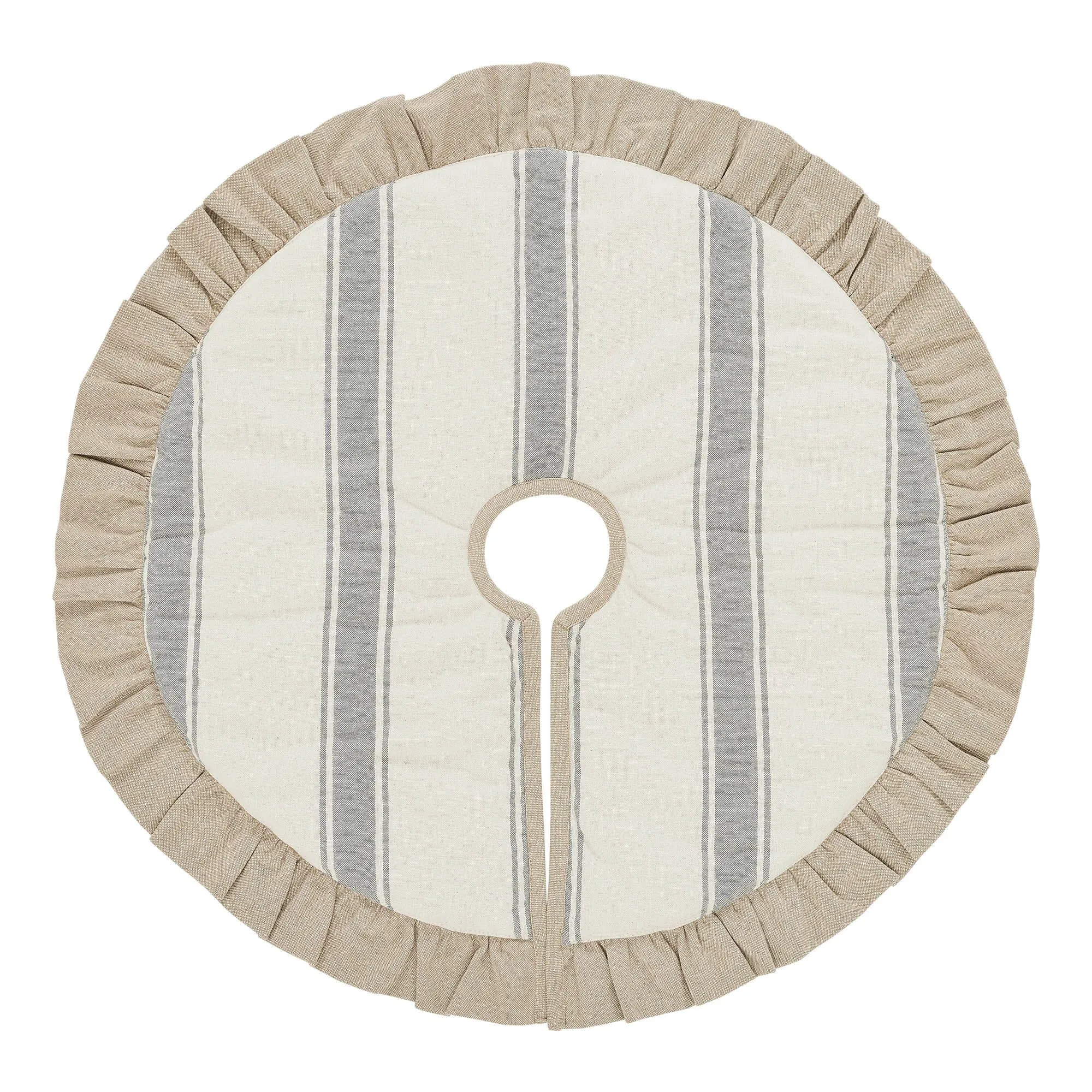 Grace Grain Sack Stripe Tree Skirt 24"