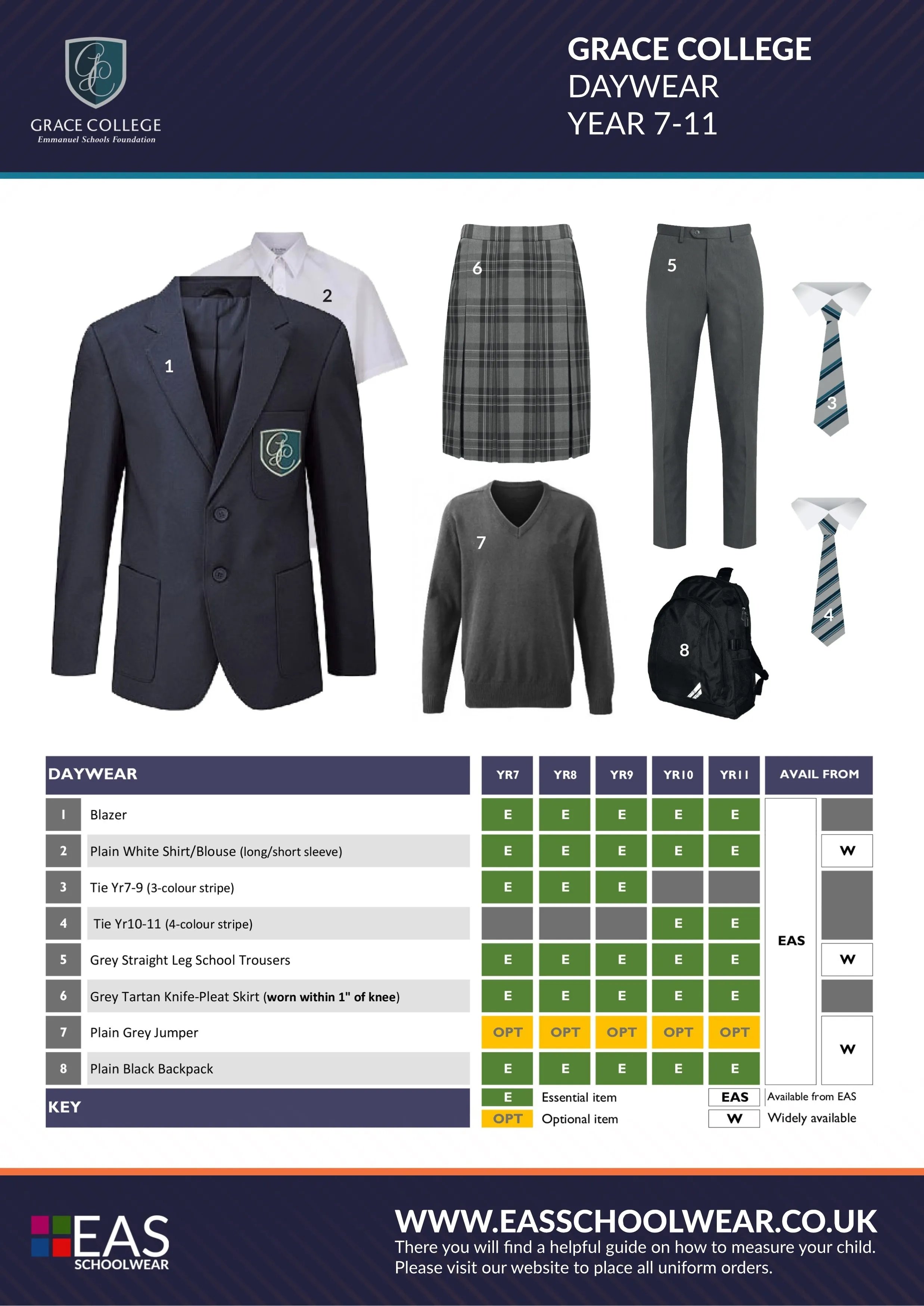 Grace Year 7-9 Tie