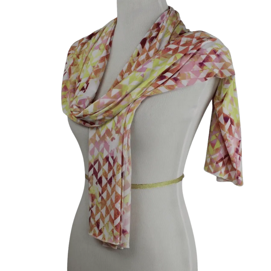 Hello Sunshine Patterned Jersey Hijab  Smooth Patterned Jersey Hijab  - Soft & Cool "Zibde Feel"- NEW