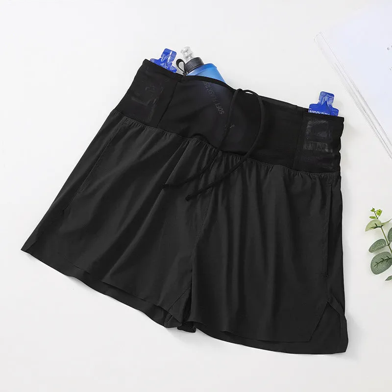 High-Performance Spandex and Nylon Athletic Shorts