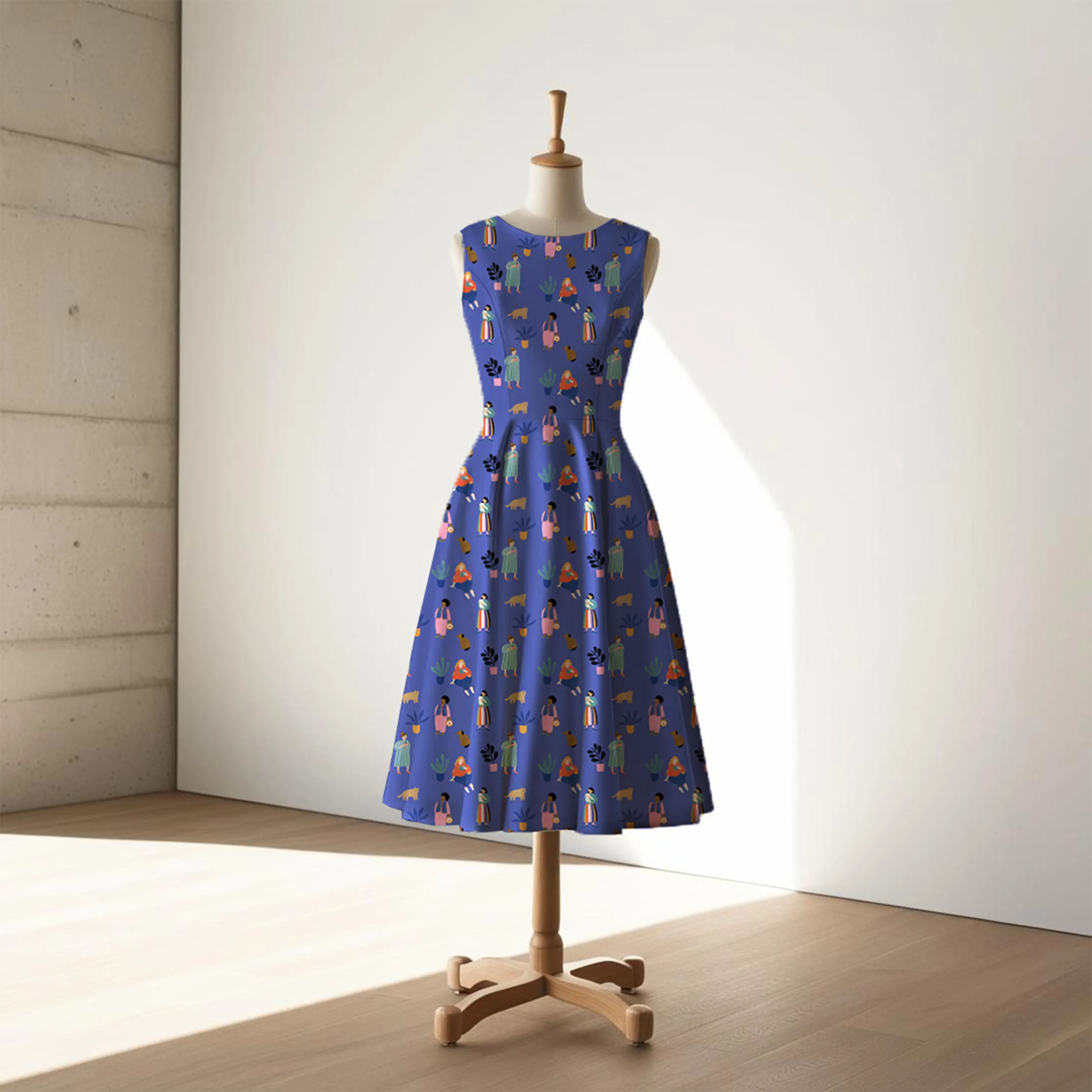 Jennifer Bouron - Cotton Viscose Twill - Cat People