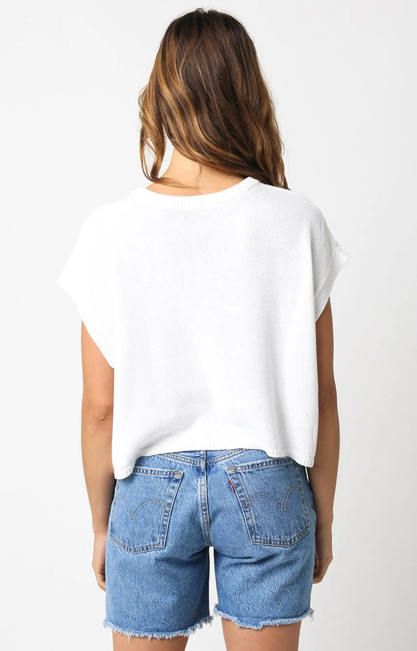 Journey Flag Knit Top (Cream)