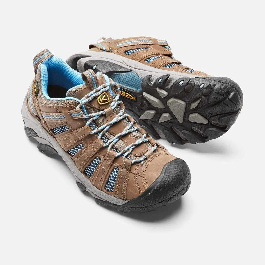 Keen Women's Voyageur Hiking Shoes- Brindle/ Alaskan Blue