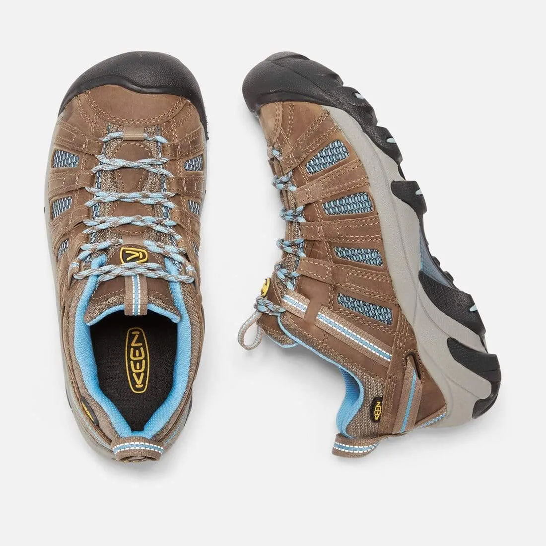 Keen Women's Voyageur Hiking Shoes- Brindle/ Alaskan Blue