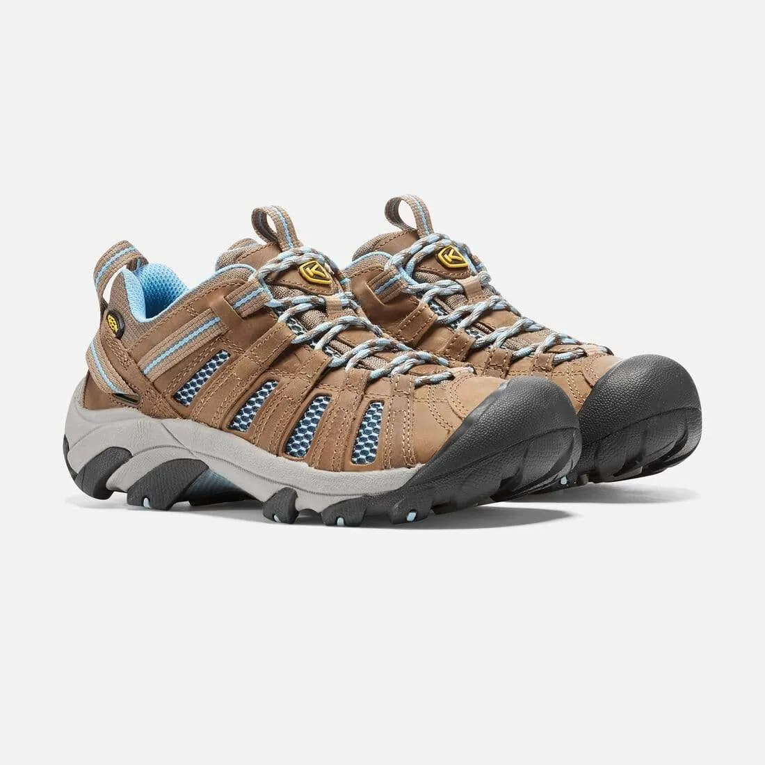 Keen Women's Voyageur Hiking Shoes- Brindle/ Alaskan Blue
