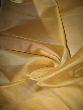 Light Gold SILK ORGANZA FABRIC 54" WIDE