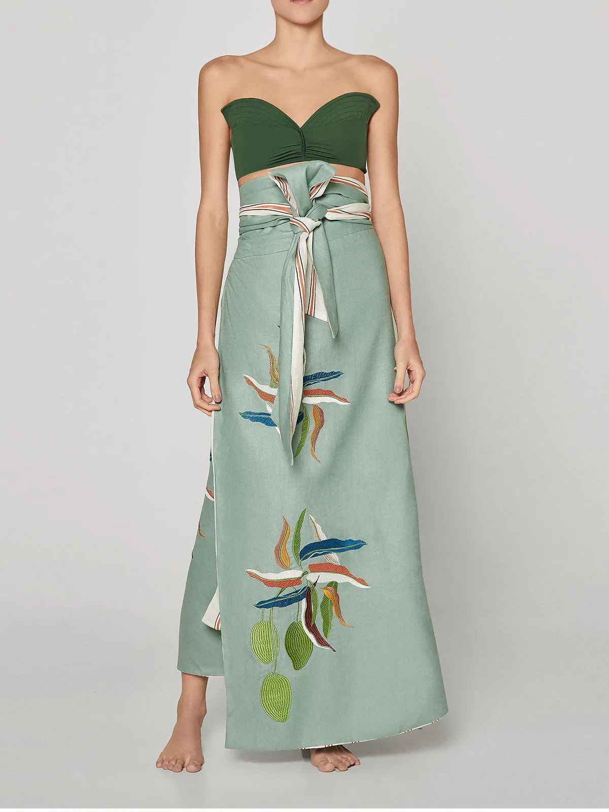 Loulou Linen Skirt