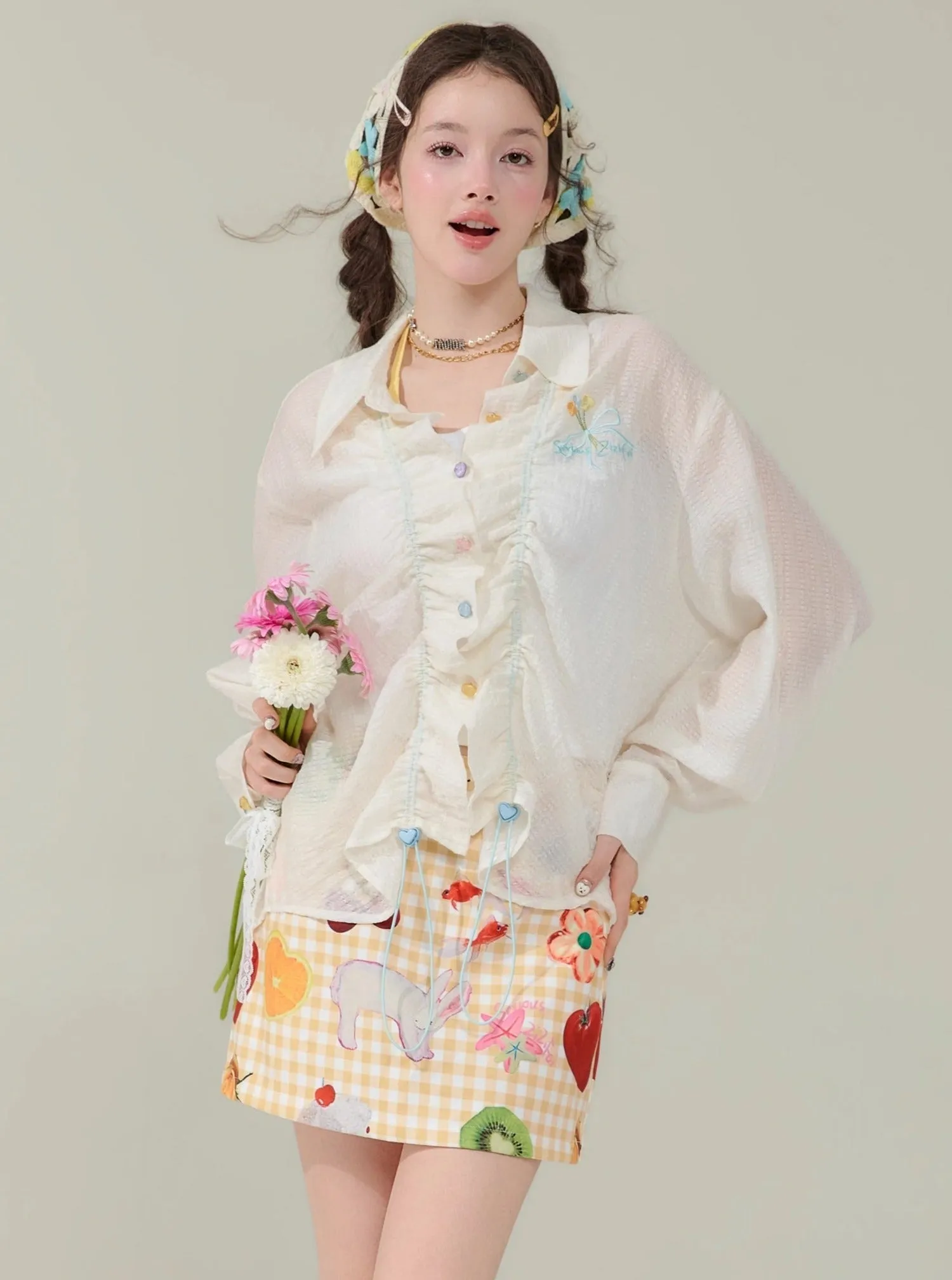 Luxury Loose Long Sleeve Shirt