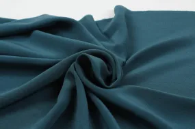 Luxury Silk Crepe de Chine - Light-Weight - Petrol Blue