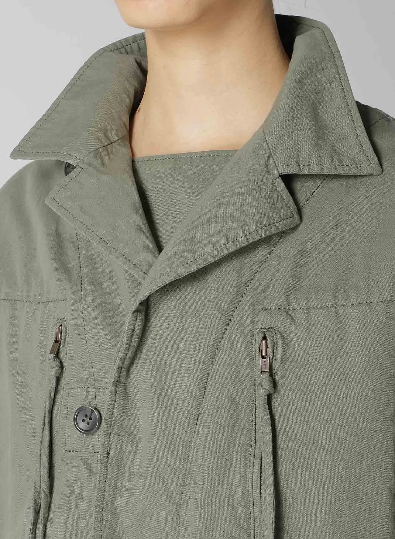MILITARY TWILL ARMY SHORT JACKET