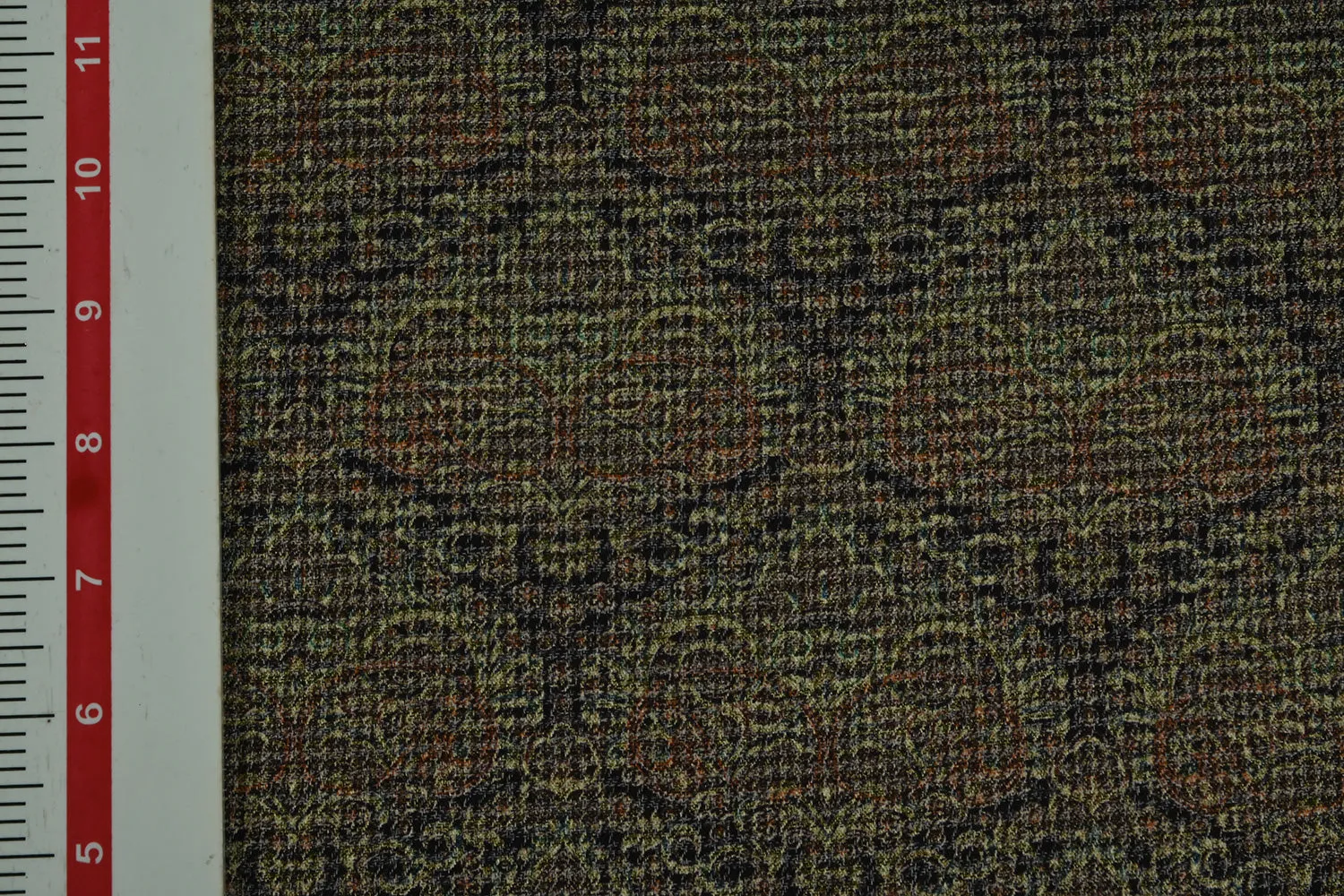 Multicolor Traditional Printed Yarn Dyed Twill Viscose Fabric