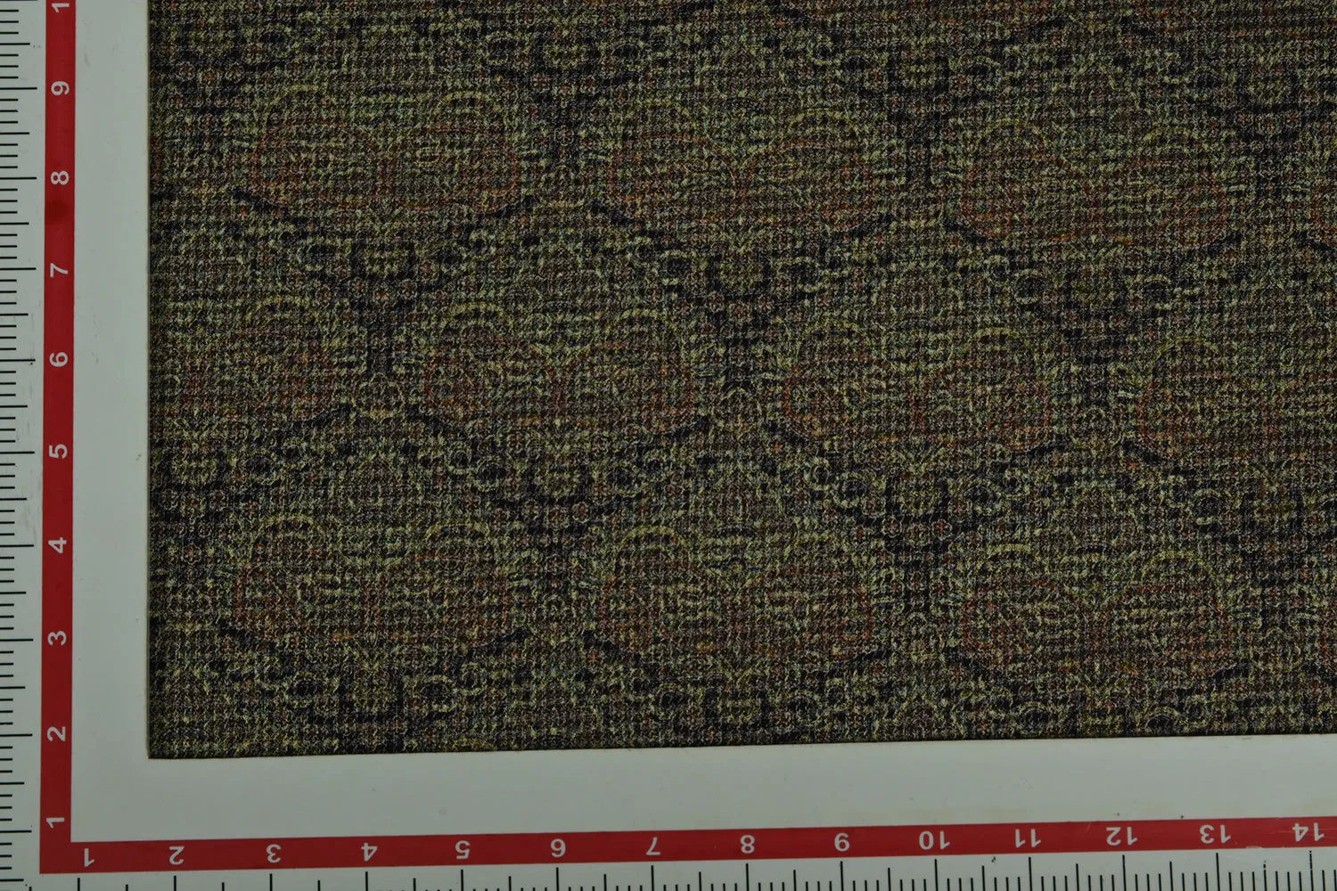 Multicolor Traditional Printed Yarn Dyed Twill Viscose Fabric