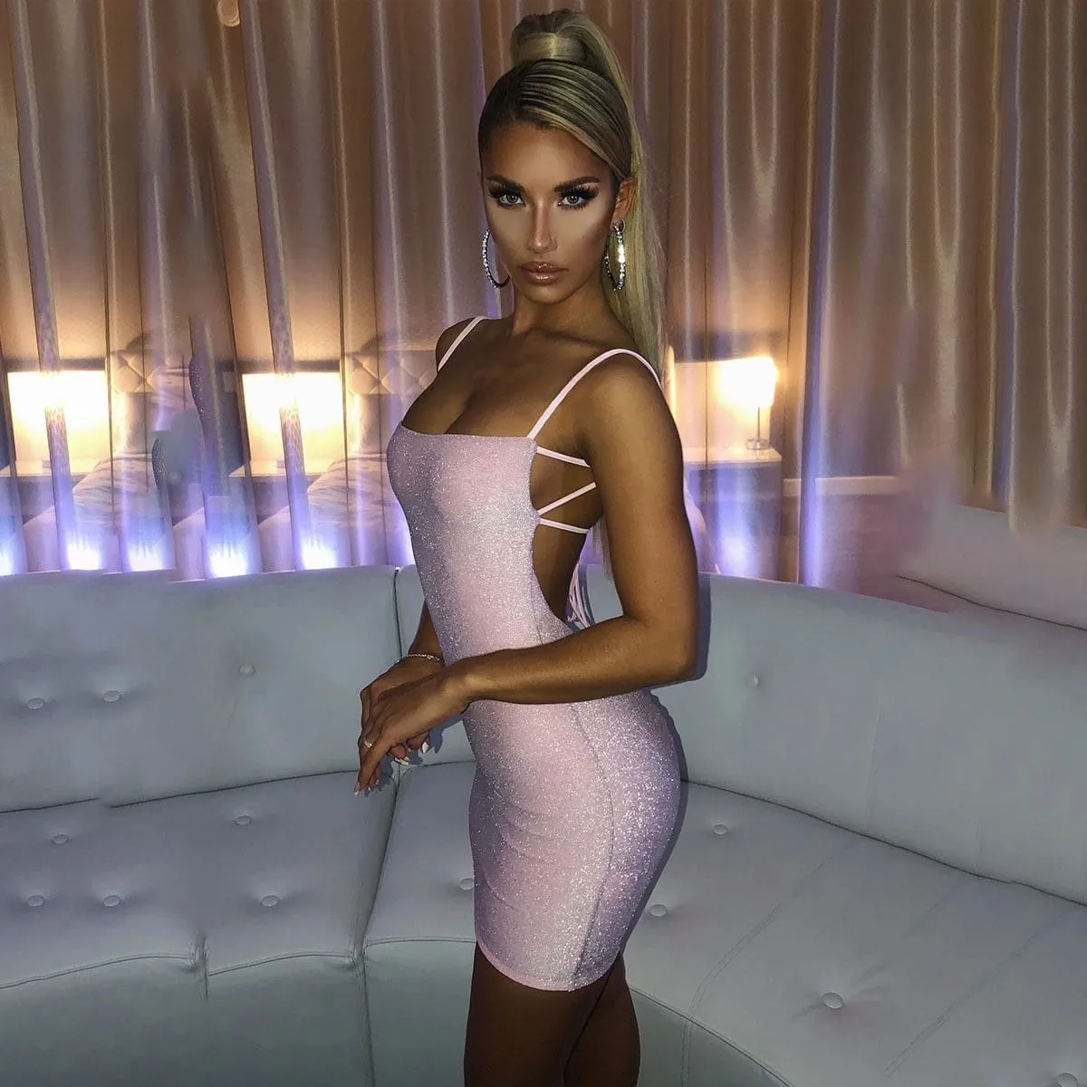 Mystique Glitter Mini Dress