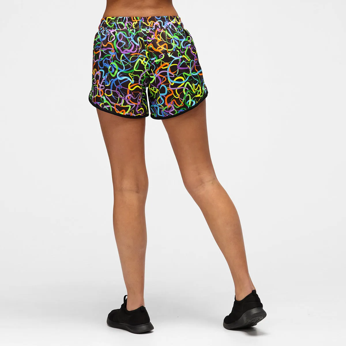 Neon Noodles Loose Fit Workout Shorts