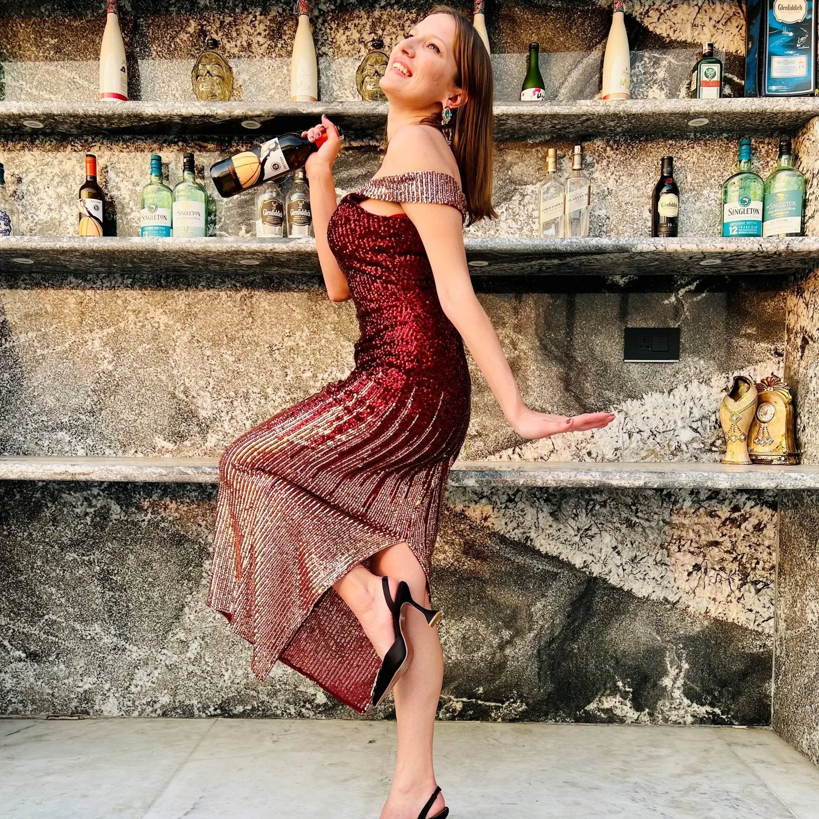 Pankh Pakiza Sequin Party Dress