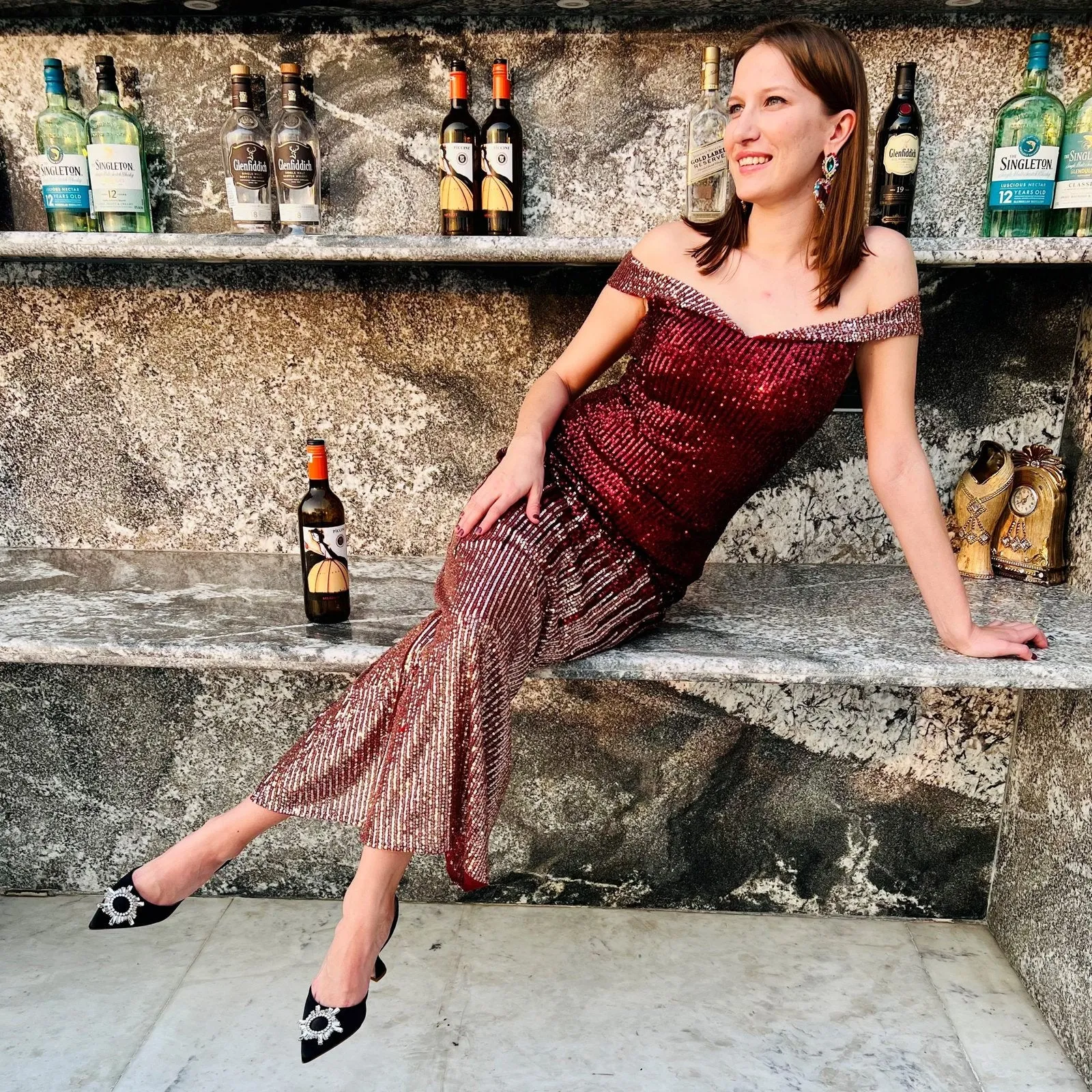 Pankh Pakiza Sequin Party Dress