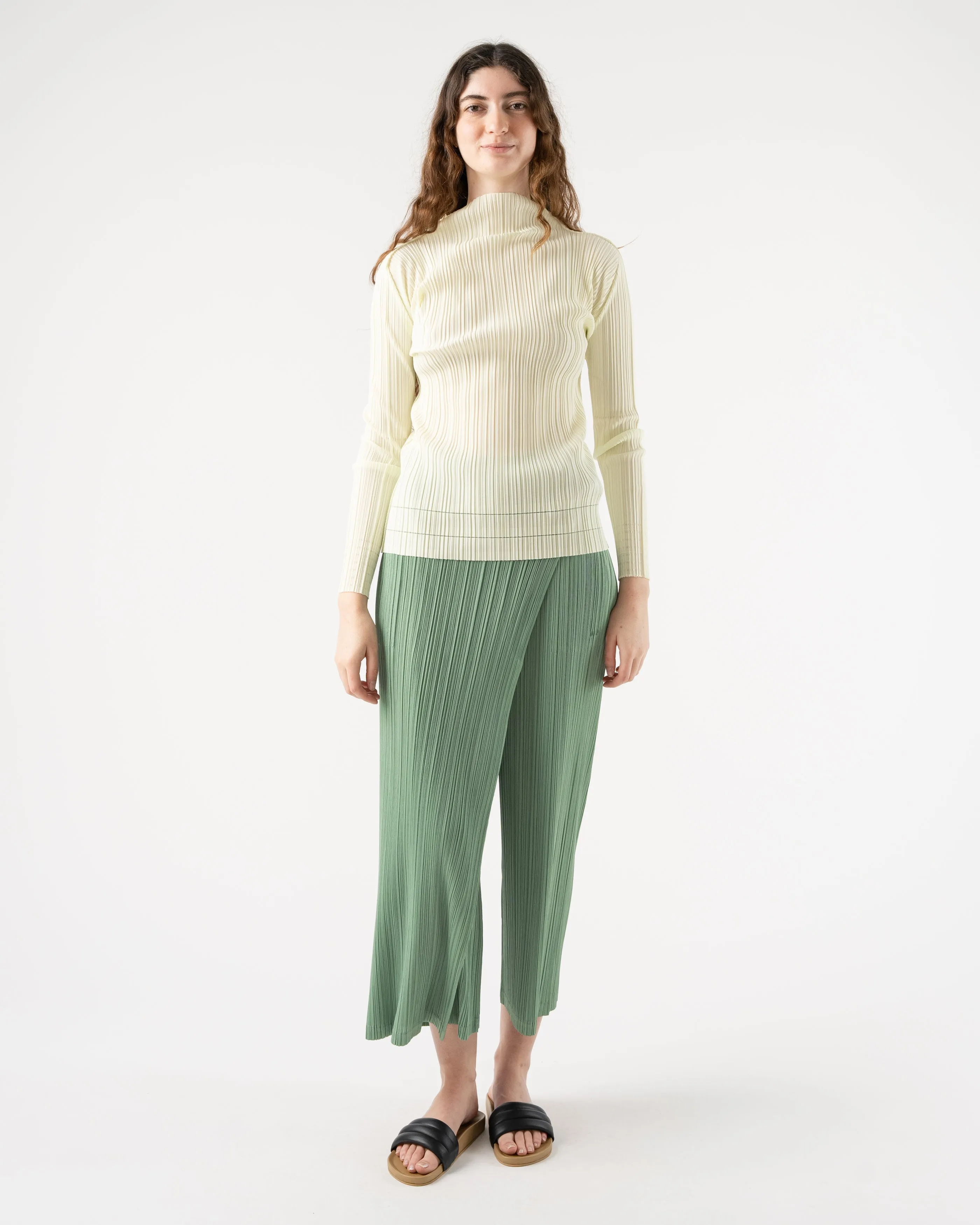 Pleats Please by Issey Miyake Soft Pleats in Pale Green