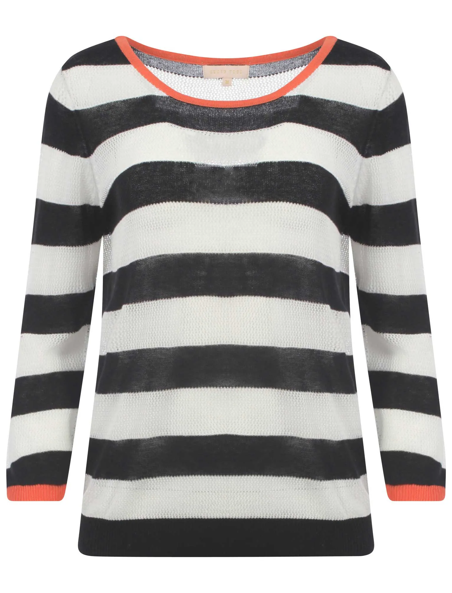 Plum Tree Onassis navy striped jumper