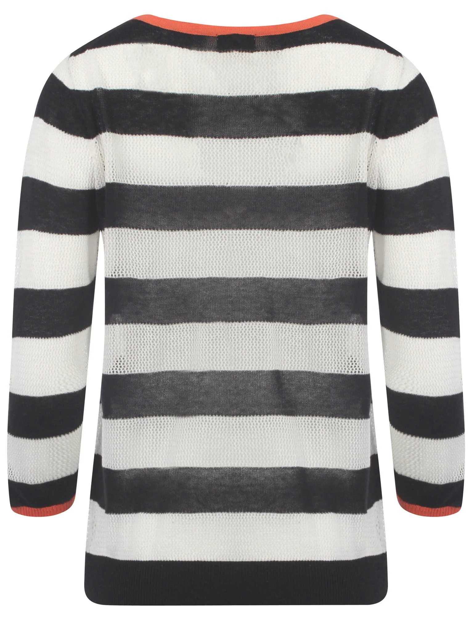 Plum Tree Onassis navy striped jumper
