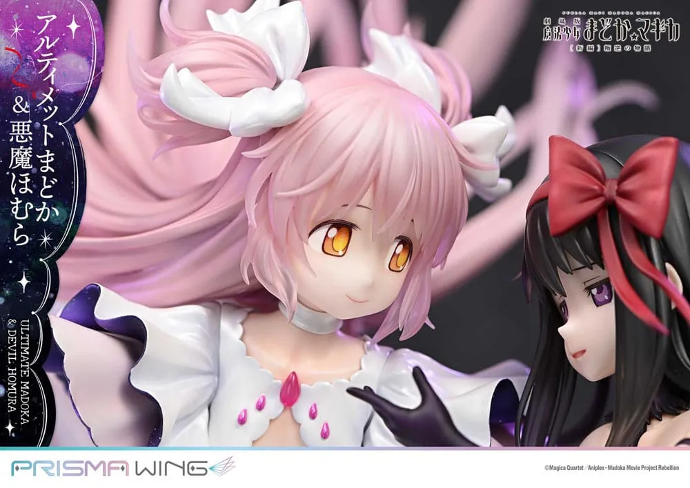 Puella Magi Madoka Magica The Movie Rebellion Prisma Wing PVC Statue 1/7 Ultimate Madoka & Devil Homura 43 Cm