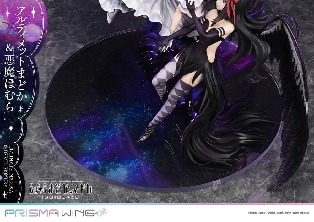 Puella Magi Madoka Magica The Movie Rebellion Prisma Wing PVC Statue 1/7 Ultimate Madoka & Devil Homura 43 Cm