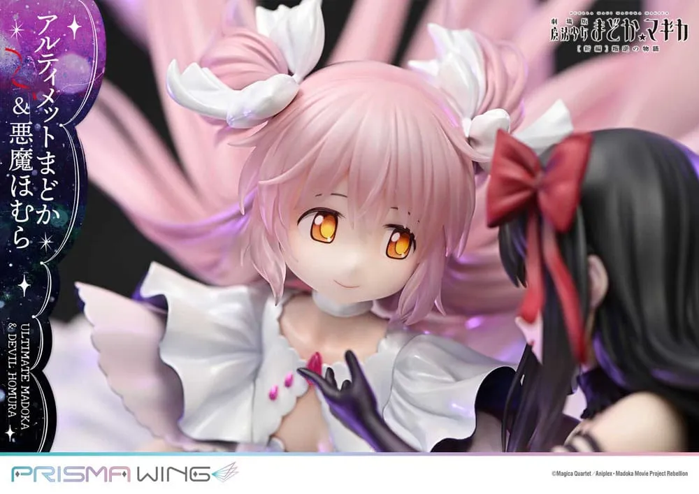 Puella Magi Madoka Magica The Movie Rebellion Prisma Wing PVC Statue 1/7 Ultimate Madoka & Devil Homura 43 Cm