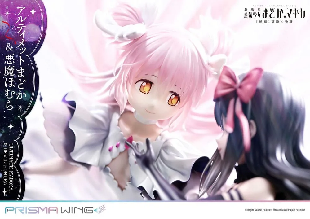 Puella Magi Madoka Magica The Movie Rebellion Prisma Wing PVC Statue 1/7 Ultimate Madoka & Devil Homura 43 Cm